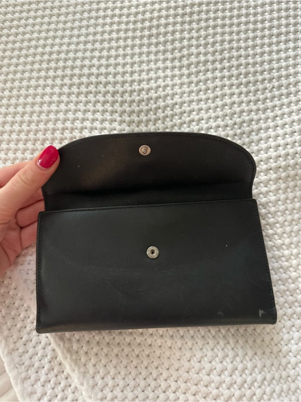 Dior D Charm Black Leather Wallet - Designer Style